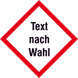 GHS-Gefahrstoffschild -Protect- selbstklebend, mit Wunsch-Piktogramm
