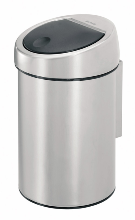 Abfallbehälter -Touch Bin- Brabantia, 3 Liter aus Edelstahl, mit Touchdeckel, zur Wandmontage