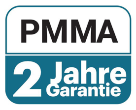Detailansicht: 2 Jahre Garantie auf PMMA