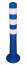 Modellbeispiel: Absperrpfosten -Elasto Blue-, ø 80 mm, mit retroreflektierenden Streifen, überfahrbar, Höhe 750 mm, Art. 37873