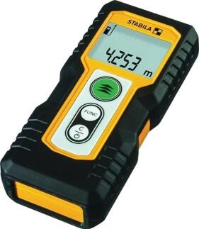 STABILA Laserentfernungsmesser LD 220, IP 54, 4 Funktionen, große Ziffern, schlagfest, 5.000