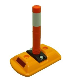 Modellbeispiel: Sichtzeichen mit Absperrpfosten -Elasto Mini-, Ø 40 mm, Länge 260 mm, Art. 20422