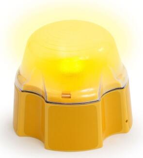 Warnlicht für 'Skipper', gelb leuchtend