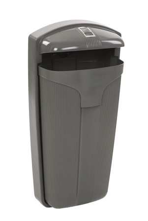 Abfallbehälter -Cibeles- 50 Liter aus Kunststoff, mit Ascher