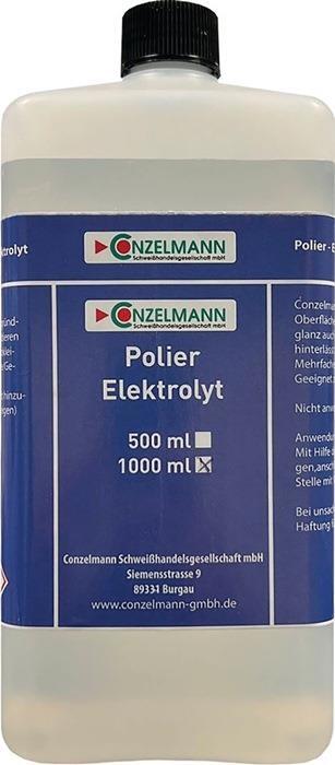 CONZELMANN Elektrolyt Polier 1l Flasche, f&uuml;r extreme Hochglanzfl&auml;chen, ideal f&uuml;r Profis oder Hobbyanwender