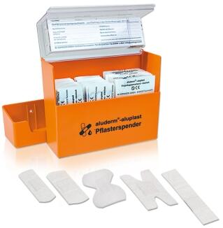 Pflasterspender 'aluderm®-aluplast', inkl. 115 Pflastern