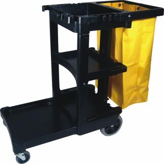 Modellbeispiel: Reinigungswagen -Capacity- Rubbermaid, inkl. 75 Liter Vinylsack, in schwarz (Art.