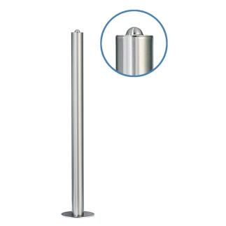 Modellbeispiel: Absperrpfosten -Acero Halbbügel- Ø 76 mm aus Edelstahl (Art. 13082-g)