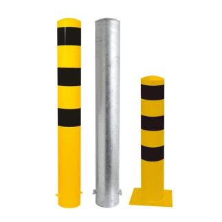 Modellbeispiele: Rammschutzpoller -Bollard- Ø 152 mm, feststehend (v.l. Art. 15742b-gs, 15742,