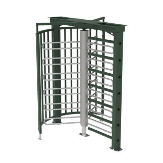 Drehkreuz 'Turn 33/21' aus Stahl, Höhe über Flur 2148 mm, wahlweise mit Übersteigschutz