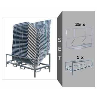 Modellbeispiel: Absperrgitter Komplett-Set -Police L- (Art. 419.013-set)