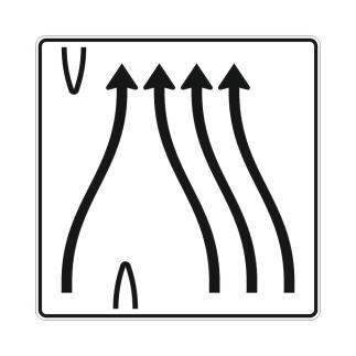 Überleitungstafel Verkehrszeichen StVO 501-83