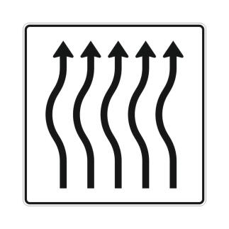 Verschwenkungstafel nach Zeichen StVO 513-14