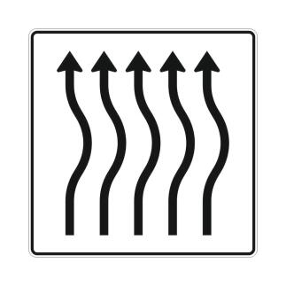 Verschwenkungstafel nach Zeichen StVO 513-24