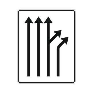 Trennungstafel nach Zeichen StVO 533-61
