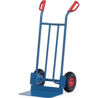 Sackkarre H.1150mm, Schaufel L300xB480mm, Luftbereifung, Tragfähigkeit 250kg, brillantblau