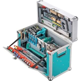 Leichtbauwerkzeugkiste Compact III 179-tlg, Schreinerausstattung, rollbar, integrierte Schublade