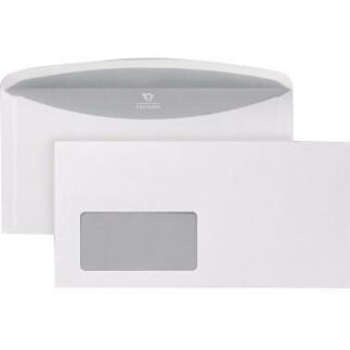 BONG Kuvertierhülle 3000 C6/C5 mit Fenster, gummierte Klappe, 75g/m², 1000 St./Pack, weiß