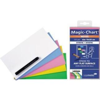 Legamaster Magic-Chart Notizen 10x20cm, selbsthaftend, abwischbar, 500 St./Pack, farbig sortiert