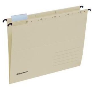 Soennecken Hängemappen 2022-2026 DIN A4, 220g Recyclingkarton, 25 St./Pack, Farben: chamois, grün,