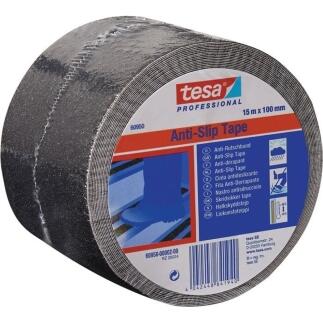 Anti-Rutsch-Klebeband 60950 schwarz, 15 m x 100 mm, starke Klebkraft, salzwasserbeständig, DIN 51130