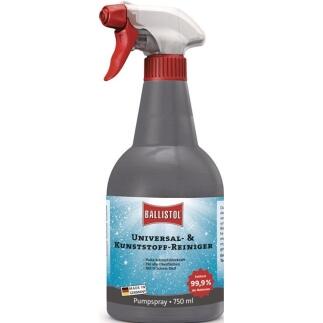 BALLISTOL Universal- und Kunststoff-Reiniger 750ml, für alle Oberflächen, entfernt Fett, Öl,