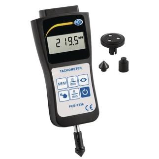 Handtachometer PCE-T236, 5-99999 U/min, optisch oder mechanisch, Genauigkeit ±0,05%