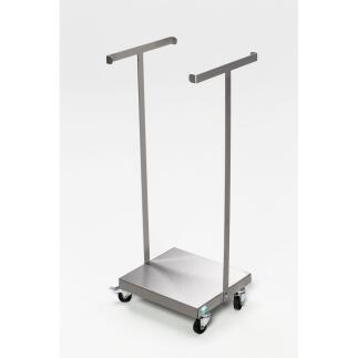 Abfallsammler Typ SHR 12 oder 6, Edelstahl, fahrbar, 120L oder 60/70L, standfest, solide, mobil