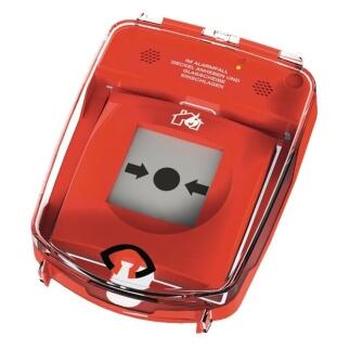 Schutzhaube e-Cover für Druckknopfmelder, rot, mit oder ohne Öffnungsalarm, robustes Design