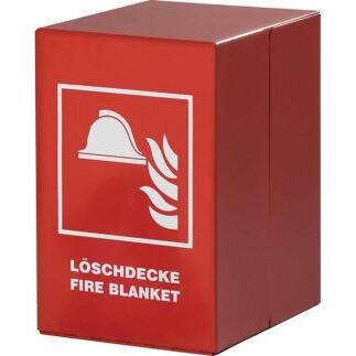 Löschdeckenbehälter EN1869, Stahl, rot, B200xH300xT240mm, JUTEC, ohne Inhalt, klappbar