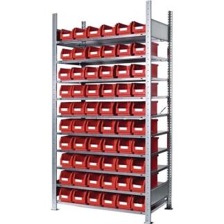 KAPPES Steckregal H2000xB1000xT300mm, Grundregal, 10 verzinkte Stahlböden, 150 kg pro Boden, 60