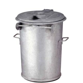 Abfallbehälter aus Stahl, verzinkt