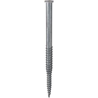 KRINNER Schraubfundament M-Serie, L.2100mm D.114/89/76mm, Gew.M24/M16/M12, feuerverzinkt