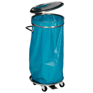 Müllsackständer -Cubo Sancho- 120 Liter aus Edelstahl, fahrbar
