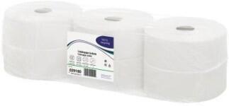Satino Toilettenpapier 2-lagig, hochweiß, 100 % recycelt, 1.100 Blätter, 6 Rollen/Pack