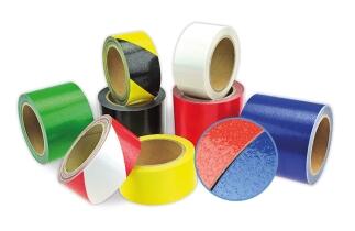 Modellbeispiele: Bodenmarkierungsband mit Antirutschoberfläche -WT-5429-, verschiedene Modelle (Art.