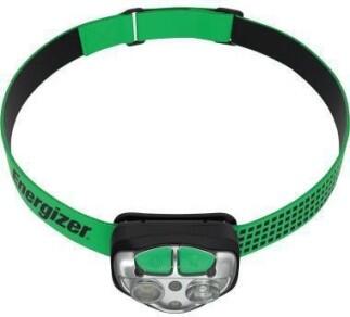 Energizer Vision Ultra HD Kopflampe, wiederaufladbar, 400 lm, rot/grün LEDs, stoßfest, wasserdicht