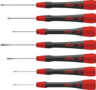 Feinmechanikerschraubendrehersatz 260 PK 701, 7-tlg, Schlitz/PH, mit PicoFinish-Griffen, drehbar