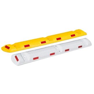 Leitschwelle/Parkstop 'Village' aus PPC, Länge 1200 mm, Höhe 50 mm, mit Reflexstreifen