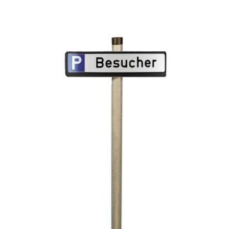 Parkplatzbeschilderung PSIGN 'Köln', Stahlpfosten Ø 60 mm, Höhe über Flur ca. 1100 mm