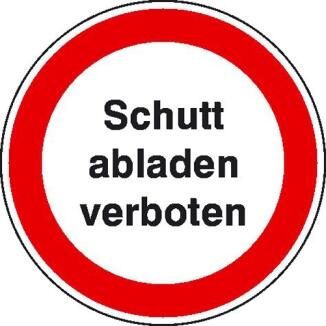 Modellbeispiel: Verbotsschild Schutt abladen verboten (Art. 11.1184)