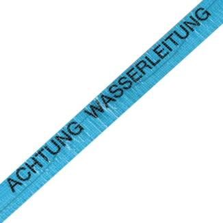 Ortungsband, Breite 40 mm, Länge 250 m, wahlweise Wasserleitung (blau) oder Gasleitung (gelb)