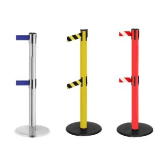 Modellbeispiel: Personenleitsystem -P-Line Duo- (v.l. Art. 14148-03, 14150-06, 14149-05)