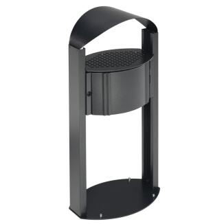 Standascher 'Cubo Mauro' 15 Liter aus Stahl, wahlweise mit Werbefläche