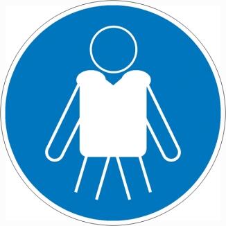 Gebotsschild, Rettungsweste benutzen