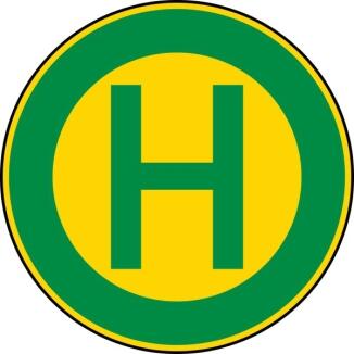 Verkehrszeichen 224 StVO, Haltestelle Straßenbahn oder Linienbusse, einseitig