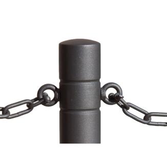 Anwendungsbeispiel: Kettennotglied aus Stahl (Art. 25220 - Absperrpfosten nicht im Lieferumfang