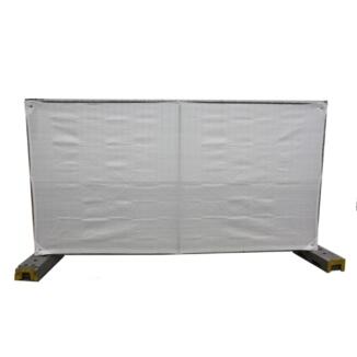 Bauzaunnetz, 1,80 x 3,45 m, mit Randverstärkung und Alu-Ösen