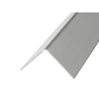 Eckschutzprofil aus Edelstahl, 1-fach gekantet, Oberfläche glatt, Länge 2500 mm