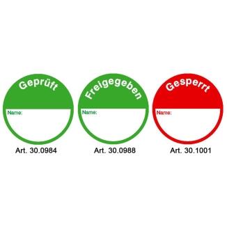 Klebepunkte zur Qualitätskontrolle, Bogenware 15 Stück